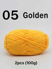 1/2股 5股混色乳白色腈纶纱线，50克/股，柔软中等粗细的针织纱线，适用于手工编织、钩编、DIY工艺品包袋、围巾，100%腈纶牛奶棉纱线 - 彩色 - 查看 26