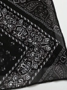 Sunspun Plus Size Bohemian Style Asymmetrical Shoulder Blouse, Spring/Summer - Multicolor - View 2