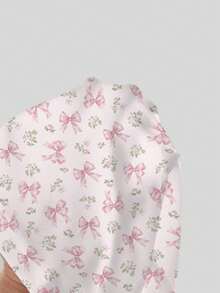 ROMWE Kawaii 可爱甜美粉色蝴蝶结腰部荷叶边爱心装饰喇叭裤，女式，春夏款 - 粉色 - 查看 5