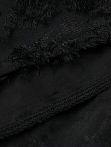 FRIFUL Đầm casual 2 trong 1 bằng vải dệt họa tiết, thắt eo, dáng xòe rộng, chất liệu mềm mại, thích hợp mặc ở nhà vào mùa hè. - màu đen - Xem 7