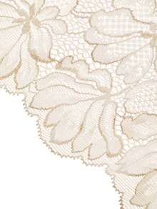 LUVLETTE 大码柔软100%纯棉蕾丝优雅饰边纽扣衬衫长裤家居服睡衣套装，女士四季睡衣内衣套装 - 白色 - 查看 9