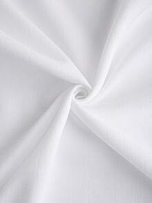 Core Aspect 男士成熟都市纯色长袖单排扣休闲衬衫，男士白色长袖衬衫，白色领衬衫，亨利领商务休闲男士衬衫，男士纹理衬衫。新款男士春夏系列推出一款白色立领纽扣长袖衬衫，采用竹节纹理设计。适合通勤、约会和都市休闲等场合穿着。 - 白色 - 查看 7