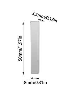 1pc 3D Magnetic Cat-Eye Effect Nail Stick Square Shape Dual-Ended Magnet DIY Manicure Nail Art Magnet For Gel Polish Manicure Tools Professional Beauty Tool For Effortless Application,Nail Supplies,Nail Tools,Nail Art Tools,Nail Tools For Press On Nails - Silver - View 4
