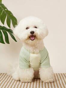 PETSIN Camisetas interiores para mascotas - Nueva colección de otoño de ropa para perros para Pomerania, Bichón Frisé, Yorkies, Poodles y otras razas pequeñas - Verde - Ver 3