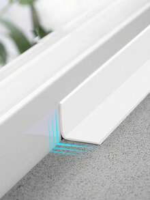 1卷1.5英寸/3.7厘米白色地板密封胶，密封条，防水防霉密封胶带，装饰接缝密封胶，厨房台面防水密封胶带，浴室瓷砖密封胶，墙角装饰条，易于使用的浴室配件和浴室工具 - 白色 - 查看 2