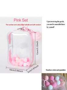 Display Storage Bag, Transparent Cabinet Dustproof Pouch For Chic Monster, Portable & Waterproof PVC Organizer With Keychain For Dolls, Toys, Cables, Ideal For Birthday/Christmas Gifts(Doll Not Included) - Multicolor - View 4