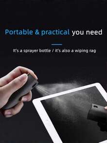 这款多功能便捷屏幕清洁剂是一款二合一清洁套装，适用于智能手机、平板电脑和车载娱乐系统屏幕。它集喷雾和擦拭功能于一体，喷出的细雾易于清洁。本产品采用温和无刺激的清洁液，适用于手机、平板电脑、电视和显示器等各种设备的屏幕。