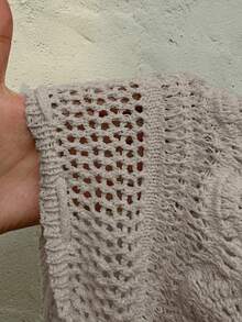 Sunnyshic Women's Vacation Style Beach Ruffle Trim Mini Knit Skirt - Khaki - View 8