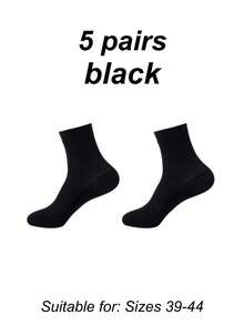 5 Pairs Of Diabetes Breathable Socks, Men's And Women's Knitting Medium Cylinder Non Binding Elastic Socks, Health Gift, High Elasticity Fabric Neutral Socks, Sweet Curse Socks, The Big D Socks, Spiking Socks, Non-Restraining, Flat Knit Upper, Comfortable, Fragrance-Free, Loose Sock - Multicolor - View 6