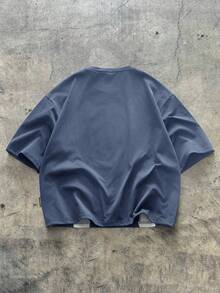 AXEPEAK Men's Geometric Print Round Neck Short Sleeve Casual Versatile T-Shirt - Multicolor - View 2