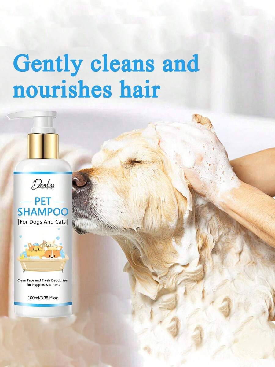 1pc 2pcs Pet Shampoo, Cleanses Head And Body, Deodorizes, Removes Odors, Suitable For Both Cats And Dogs - Multicolor - View 1