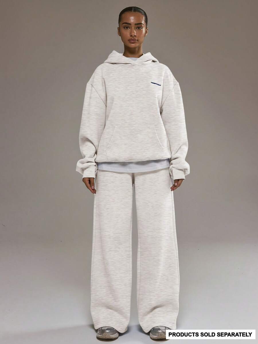 Musera Sport 超大款阔腿慢跑裤，仅限运动裤，适合板式网球、运动健身、休闲运动。 - 淺灰色 - 查看 1