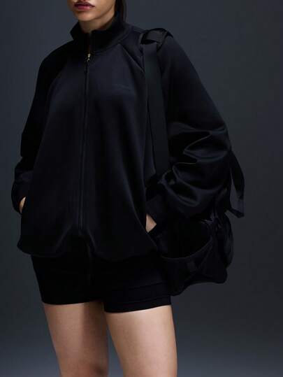 Powerista 女士立领拉链前袋休闲百搭日常户外运动长袖外套