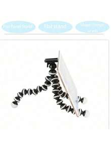 1pc Octopus Shaped Flexible Tripod Phone Holder Suitable For Taking Photos - Black - View 3