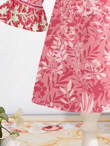 Pink Floral Baby Girls Elegant Muslim Jalabiya,Autumn Prayer Abaya,Modest Kaftan Dress For Party & Casual Wear,Spring & Summer Minimalist Jalabiya - Multicolor - View 7