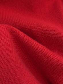 SHEIN Franclia Áo len nữ thanh lịch dáng rộng cổ đứng kiểu Trung Quốc mới, có tua rua và cúc cài, áo len nữ thanh lịch cho kỳ nghỉ lễ, áo len đỏ thanh lịch cho năm mới, không gian trang nhã, thích hợp cho Giáng sinh và Năm mới, cảm giác dịu dàng và quý phái, áo len ngày Valentine, áo nữ ngày Valentine, áo Valentine, áo nữ dự tiệc sinh nhật thanh lịch. - Đỏ - Xem 7