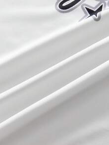 AXEPEAK 男士撞色字母印花休闲百搭短袖Polo衫 - 彩色 - 查看 5