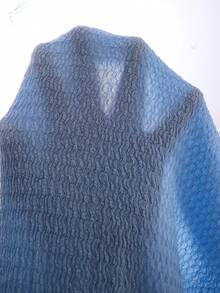 SHEIN 女童无袖T恤连体裤，饰有串珠蝴蝶结，时尚不对称设计，简约别致，适合外出、聚会、度假和休闲场合。 - 藍色 - 查看 7