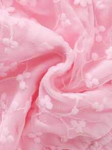 Souflis Souflis 女婴白色蕾丝荷叶边灯笼裤，女婴短裤，白色婴儿短裤，婴儿内裤，适合搭配各种服装、连衣裙、生日装束 - 粉色 - 查看 5