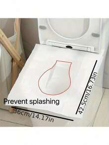 10-200pcs/Pack Disposable Toilet Seat Covers, Waterproof Travel Camping Hotel Bathroom Toilet Pad Accessories, Waterproof Disposable Toilet Seat Covers - Protective Pad - Portable, Suitable For Public Restrooms, Travel And Holiday Bathrooms, Autumn Decor - Multicolor - View 3