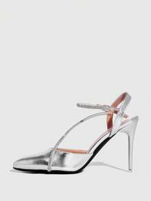 CUCCOO SZL Tacones para mujer - Plata 20 - Ver 9