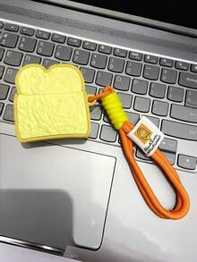 Zazumi 1PC Toast Bread Design Silicon Case Cover Pentru Airpods Pro 1 2 3 4 Generation Anti Șoc Anti-alunecare Drăguț Funny Protector Skin Perfect Utilizare Zilnică Cadou Pentru Prieteni - Multicolor - Vizualizare 11
