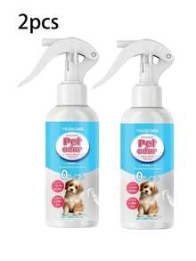 1 buah/2 buah Semprotan Pengharum Ruangan Hewan Peliharaan Minyak Esensial Kayu Pengharum Ruangan Tiga Jenis Tanaman untuk Alas Kotoran Kucing Kain Universal - 120ml - View 4