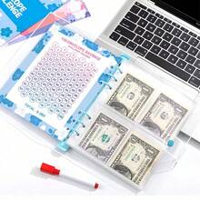 100 Day Savings Challenge Money Saving Binder With Cash Envelopes Money Saver Book Money Saving Challenge Book For Smart Budgeting Back To School - Multicolor - View 4