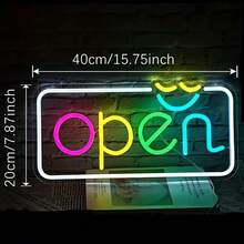 Lampu Neon Ambient Gaya Terbuka ini Terbuat dari Bahan Akrilik Transparan dan Merupakan Lampu Dekoratif yang Cocok untuk Berbagai Acara, Seperti Pesta, Toko, Kamar Tidur, dan Acara Luar Ruangan. Lampu ini Juga Dapat Digunakan sebagai Papan Nama. - MultiWarna - View 2