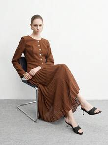 CUCCOO BIZCHIC Women's Plaid Fashion Casual High Heel Slide Sandals Spring Shoes - Black - View 6