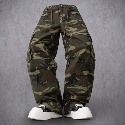 Men's Casual Camo P…
