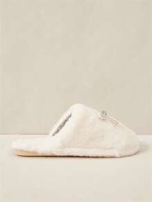 Cuccoo Women Home Slippers Valentine's Day - White - View 2