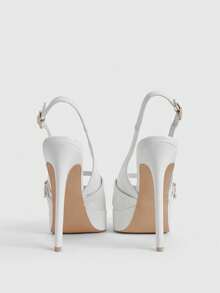 CUCCOO LuxiPop Women's High Heels - White - View 9
