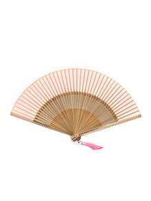 1/2Pcs Foldable Fan Hand Held Fan With Tassel For Outdoor Travel Dancing Performance Cheongsam Dressing Accessories Photo-Taking Props Best - Multicolor - View 5