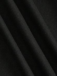 SHEIN EZwear 女士纯色垂领多功能时尚连体衣，三穿式 - 黑色 - 查看 9