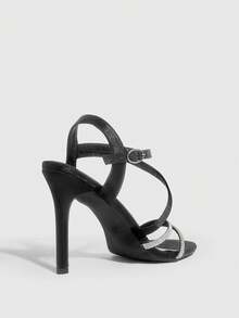 CUCCOO SZL Sandalias de gladiador para mujer - Negro - Ver 3