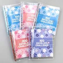 100 Day Savings Challenge Money Saving Binder With Cash Envelopes Money Saver Book Money Saving Challenge Book For Smart Budgeting Back To School - Multicolor - View 6