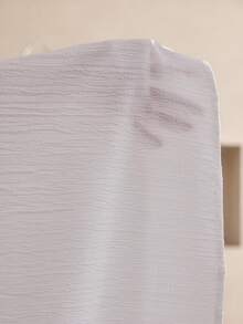 Al Najma Women's Elegant Arabic Style Patchwork Ribbon V-Neck Long Sleeve Dress - White - View 8