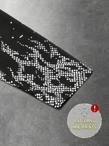 Manfinity EMRG Men's Casual Graphic T-Shirt With Character Necklace Print, Spring/Autumn - Multicolor - View 7