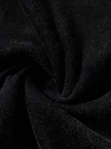 Betty Boop x SHEIN Women's Casual Fashion Street Cartoon Number & Letter Graphic Lace Patchwork V-Neck Mesh Breathable Cropped T-Shirt, Summer - Black - View 8