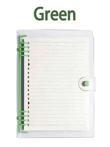 SHEIN 120-Page A5 Spiral Notebook, Soft Transparent Cover With Perforated Detachable Sheets, Waterproof Design, Music-Themed Gift For Office School College Supplies - Multicolor - View 12