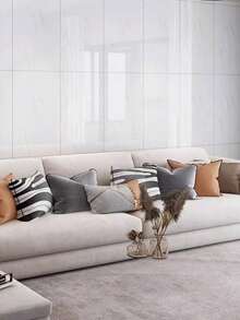 30片自粘仿大理石纹墙贴，乙烯基墙板，可移除可重复使用壁纸，适用于厨房、卧室、客厅、浴室家居装饰 - 彩色 - 查看 2