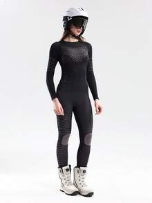 In My Nature 女士滑雪用吸湿排汗保暖内衣 - 粉色 - 查看 4