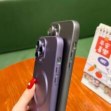 Luxury For Magnetic Case Compatible With IP 17 Air 16 E 15 14 13 Pro Max Plus – Soft TPU Material, Shock-Absorbing Protection Case With Scratch-Resistant Ultra-Fine Fiber Lining, Protective Case. - Purple - View 6