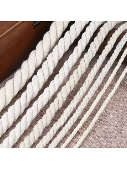 1/2/3/4/5/6MM, 10 Meters, Natural Cotton And Linen Rope, Twisted Crafts, Handmade DIY, Tapestry Rope, Decorative Tag Rope, Can Be Hand Woven With Cotton Rope Tassel Wall Decoration, Home Textile Party Decoration