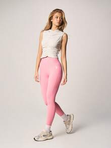 Missguided x Playboy Hooded Sleeveless Tank Top With Ruched Front Detail And Drawstring Hood - Grey - View 3