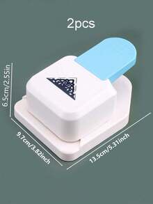 2件套压花机，花朵制作机，DIY手工省力压花机，压花机，三合一吊牌书签打孔机 - 白色 - 查看 7