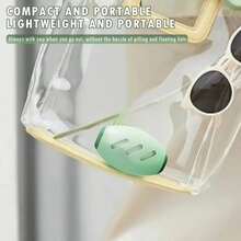 1个可重复使用可水洗粘毛滚筒，强力粘性迷你球宠物毛发清洁器，旅行日常便携，衣物绒毛除尘器，专利产品，随时随地粘性清洁 - 薄荷綠 - 查看 5