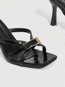 CUCCOO SZL Women Heeled Sandals Valentine's Day - Black - View 8