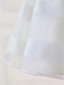 SHEIN Đầm không tay cổ tròn thanh lịch, thời trang dành cho bé gái tuổi teen - trắng - Xem 12